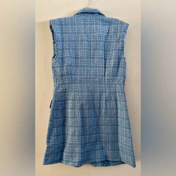 Anthropologie | Maeve | Sleeveless Tweed Blazer Mini Dress | Women’s 12 - Picture 3 of 6